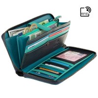 Женский кожаный кошелек Visconti BRC98 Julia (Blue Bell)