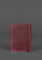  Кожаная обложка для паспорта BlankNote 1.0 бордовая Crazy Horse BN-OP-1-VIN-KR