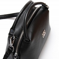 Женский молодежный кожаный клатч ALEX RAI F-5504 black