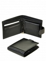 Мужской кожаный черный кошелек Classik dr.Bond M13-1 black