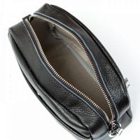 Молодежный клатч из кожи ALEX RAI BM 3801-HA-1 black