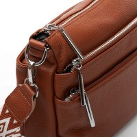 Женская кожаная сумка через плечо ALEX RAI 8269 khaki