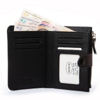 Женский кожаный кошелек Classik  DR. BOND WN-23-17 black