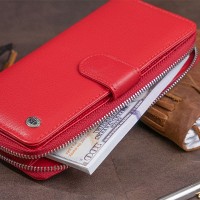 Женский кожаный кошелек ST Leather 19306 Красный