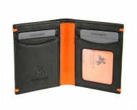 Мужской бумажник Visconti AP-60 - THUN (BLACK/ORANGE)