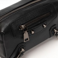 Женский молодежный кожаный клатч ALEX RAI 60072 black