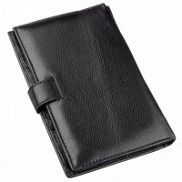 Мужское чёрное портмоне из натуральной кожи ST Leather 18831