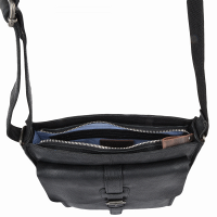 Мужская кожаная сумка Ashwood 4552 Black (Черный)