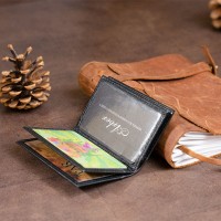 Женская кожаная визитница ST Leather 19213 Черная