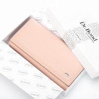 Женский кожаный кошелек Bright DR. BOND W46-2 pink purple
