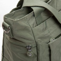 Летняя тканевая сумка Jielshi B118 d.green