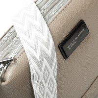 Женский молодежный кожаный клатч ALEX RAI 29012 l.grey