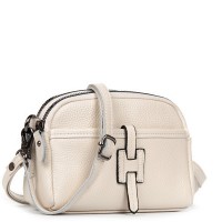 Женский молодежный кожаный клатч ALEX RAI 99102 white