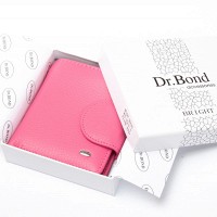 Женский кожаный кошелек Bright DR. BOND WS-415-1 plum-red