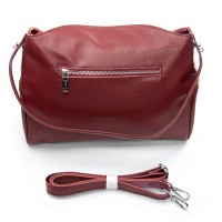 Женская кожаная сумка классическая ALEX RAI 91007-9 bordo