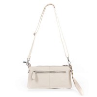 Молодежный клатч из кожи ALEX RAI 8801-3 white