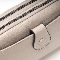 Женский молодежный кожаный клатч ALEX RAI 88085 pale grey
