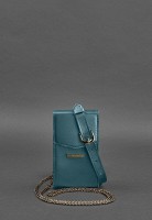 Набор женских кожаных сумок BlankNote  Mini поясная/ кроссбоди зеленые - BN-BAG-38-MALACHITE