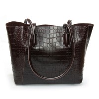 Женская кожаная сумка через плечо ALEX RAI 9349 brown