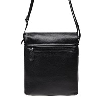 Мужская чёрная кожаная сумка Keizer K1238-black