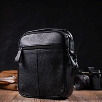 Кожаная мужская сумка через плечо Vintage 22247 