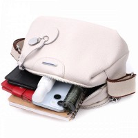 Молодежная женская кожаная сумка через плечо Vintage 22593