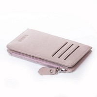 Женский кожаный кошелек Classik  DR. BOND WN-23-16 pink-purple