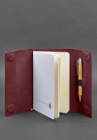 Кожаный блокнот софт-бук BlankNote 7.0 бордовый Crazy Horse BN-SB-7-VIN-KR