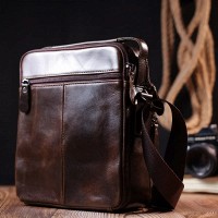 Мужская кожаная сумка через плечо Vintage 20825