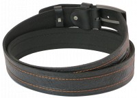 Кожаный мужской ремень Skipper 1014-38 черный ДхШ: 135х3,8 см.