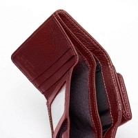Женский кожаный кошелек Bright DR. BOND WS-403 wine red