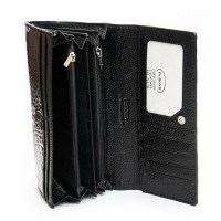 Женский лаковый кожаный кошелек PE DR. BOND PEW501 black
