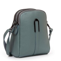 Молодежный клатч из кожи ALEX RAI 88089 blue
