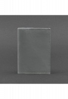 Кожаная обложка для паспорта 1.2 серая BN-OP-1-2-SHADOW