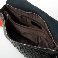 Женская кожаная сумка через плечо ALEX RAI 9346 black