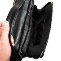 Мужская кожаная сумка через плечо BRETTON 3516-3 black