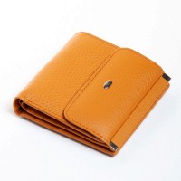 Женский кожаный кошелек Bright DR. BOND WS-33 yellow