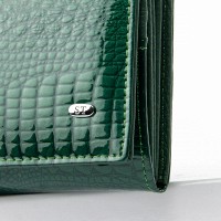 Женский кошелек из кожи LR SERGIO TORRETTI W501 dark-green