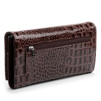 Женский лаковый кожаный кошелек PE DR. BOND PEW501-2 brown