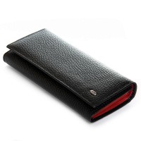 Женский кожаный кошелек BR DR. BOND W1-V-4 black-red