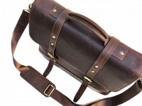 Кожаный мужской коричневый портфель TARWA RC-0001-4lx