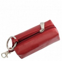 Кожаная ключница Visconti MZ-18 - PRATO (RED)