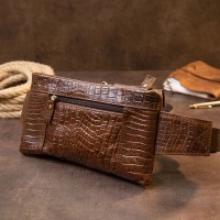 Мужская кожаная сумка на пояс Vintage 20401