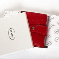 Женский кожаный кошелек Classik  DR. BOND WN-23-15 red