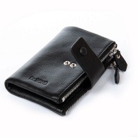 Женский кожаный кошелек Classik  DR. BOND WN-23-19 black