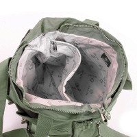 Летняя тканевая сумка Jielshi  3755 d.green