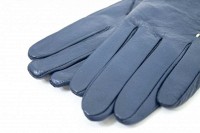 Женские кожаные перчатки Shust Gloves синие 374s2 M