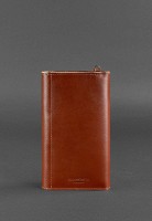 Женский кожаный клатч-органайзер (Тревел-кейс) BlankNote 5.1 светло-коричневый BN-TK-5-1-K