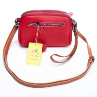 Женский молодежный кожаный клатч ALEX RAI 19204 red