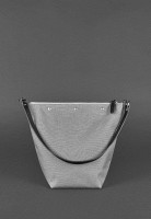 Кожаная плетеная женская сумка BlankNote Пазл черная Krast BN-BAG-32-G